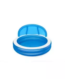 PISCINA GONFIABILE ROTONDA CON TETTUCCIO BESTWAY "GIORNI D'ESTATE" 241X140 CM - COD. 54337